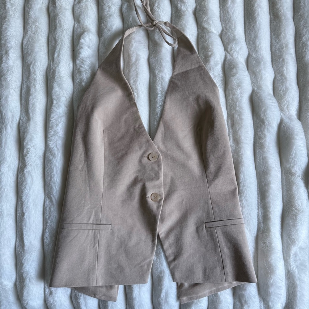 Zara tie blazer top